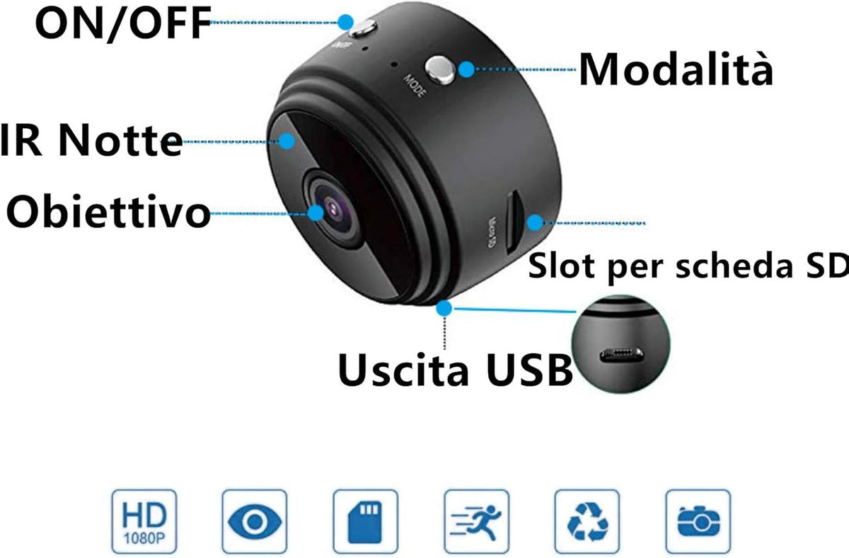 Hidden Spy Camera Wifi 1080P Indoor Mini Camera Wireless Surveillance Security Camera Micro Spy Camera for Home Spy Cam with Motion Detection App Control
