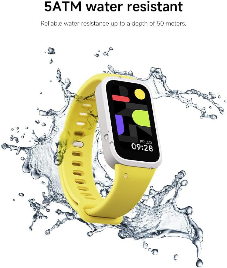 XIAOMI Smart Band 9 Active, Sports fitness tracker, 1.47'' TFT display, 60Hz high refresh rate, 18 Days Battery Life, sleep and health monitoring, 50 sports modes, 5ATM, iOS & Android, Black
