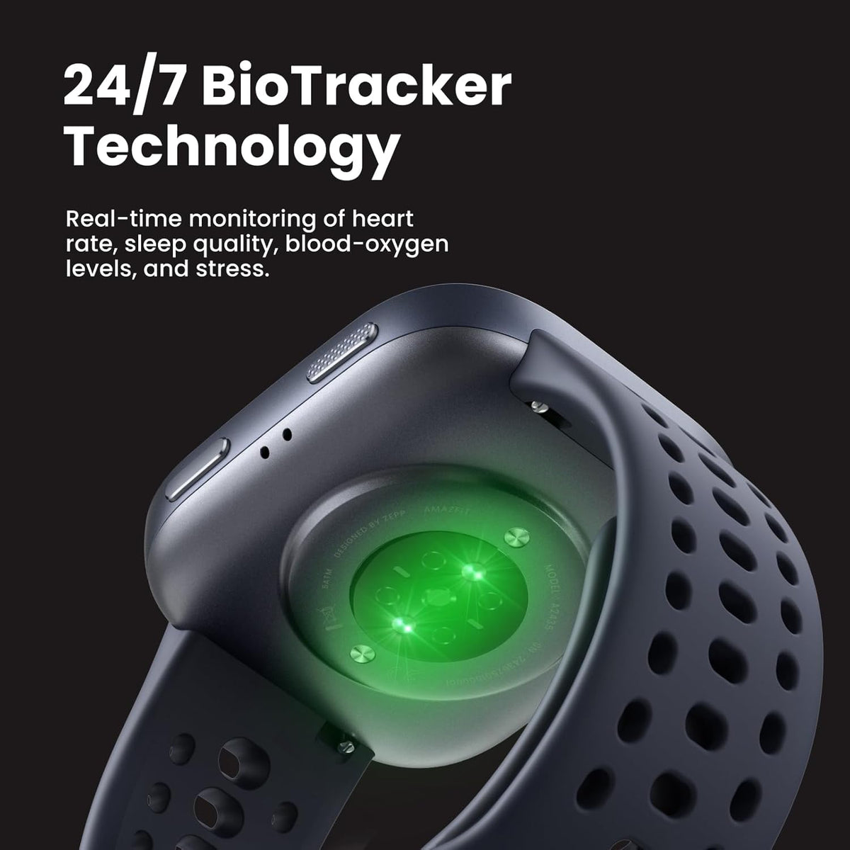 AMAZFIT Bip 6 Smart Watch 46mm, 14 Day Battery, 1.97" AMOLED Display, GPS & Free Maps, AI, Bluetooth Call & Text, Health, Fitness & Sleep Tracker, 140+ Workout Modes, 5 ATM Water-Resistance