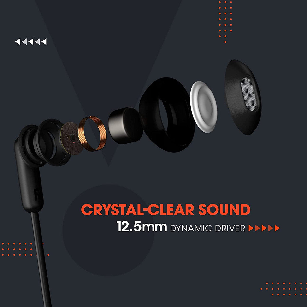 JBL Tune 215 BT, 16 Hrs Playtime with Quick Charge, in Ear Bluetooth Wireless Earphones with Mic, 12.5mm Premium Earbuds with Pure Bass, BT 5.0, Dual Pairing, Type C & Voice Assistant Support (Black)