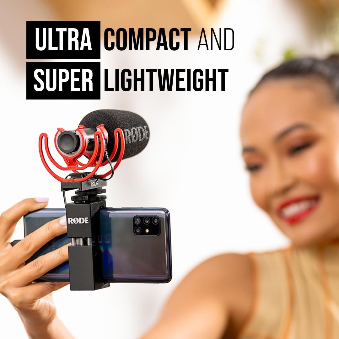 Rode VideoMic GO II Camera-Mount Lightweight Directional Microphone,Black