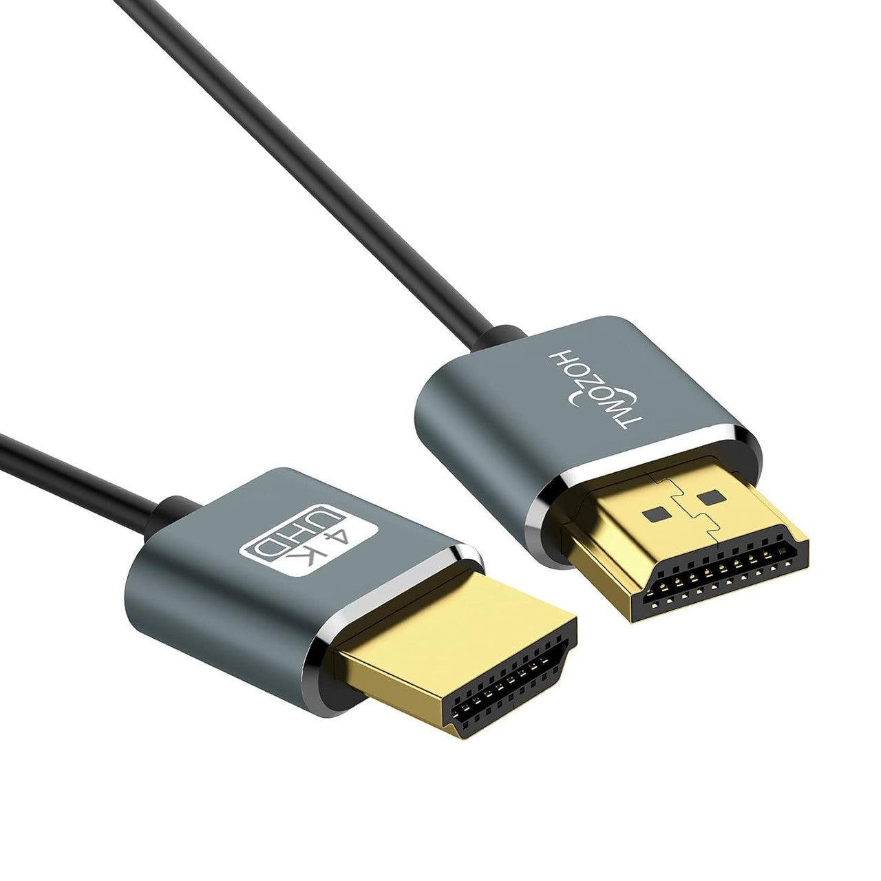 Twozoh Flexible and Slim HDMI Cable 0.3M 1 Piece, Ultra Slim HDMI Cables Supports High Speed 4K@60Hz 18Gbps 2160P/1080P
