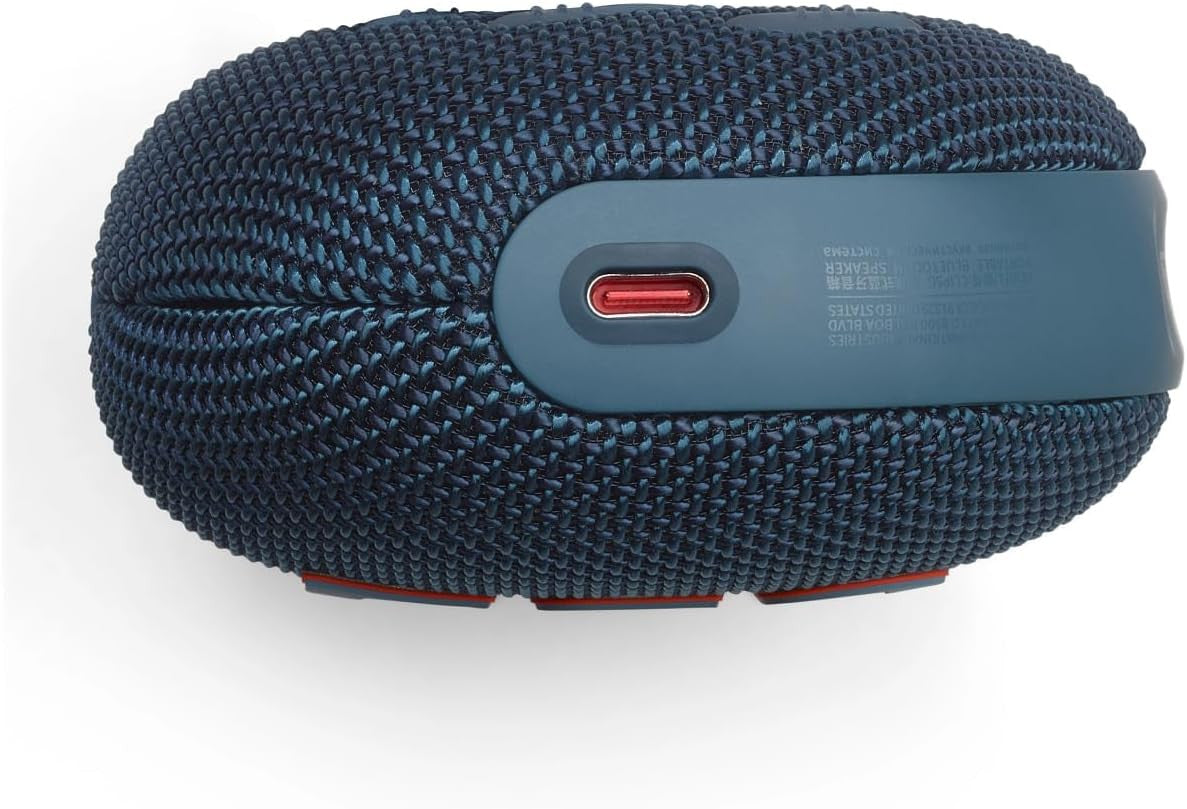 JBL Clip 5 Ultra-Portable Bluetooth Speaker with Integrated Carabiner, Big JBL Pro Sound, PlaytimeBoost, Waterproof Design and 12-Hour Playtime, Blue