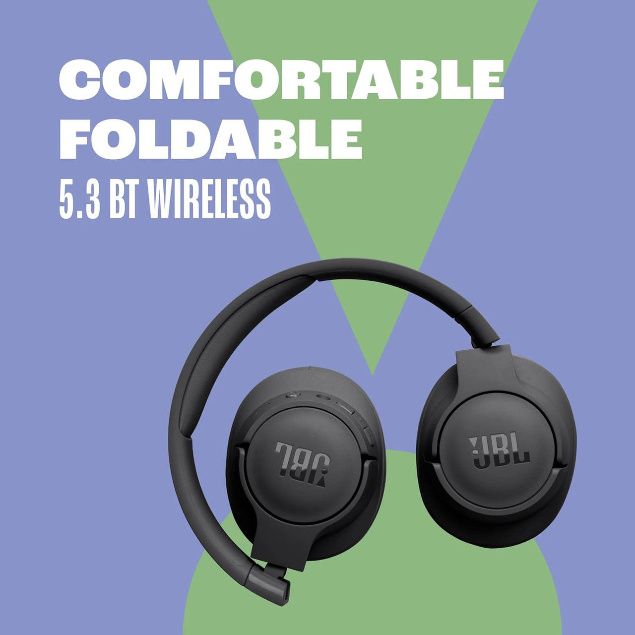 JBL Tune 720 BT Wireless Over-Ear Headphones with JBL Pure Bass Sound, Bluetooth 5.3, Hands-Free Calls, Audio Cable and 76-Hour Battery Life, Blue