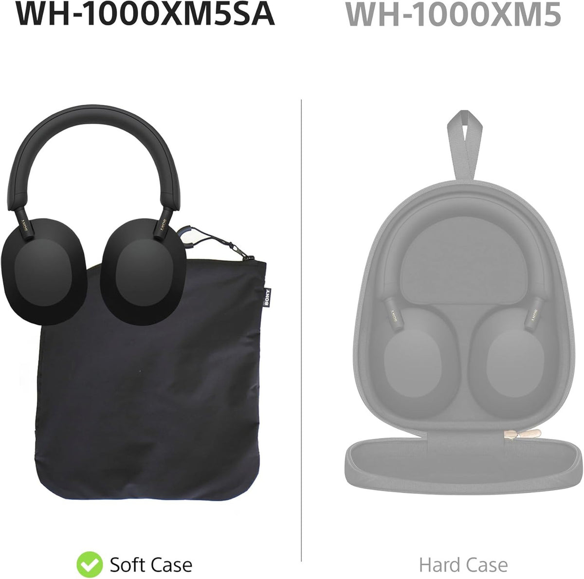 Sony WH-1000XM5SA Special Edition Soft Case Premium Noise Cancelling Wireless Over-Ear Headphones, Bluetooth, Clear Call Quality, Hi-Res Audio, Up to 30hr Battery Life, iOS & Android