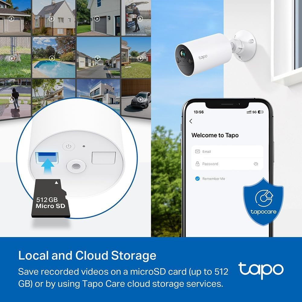 Tapo C410 2K 3MP Wireless Indoor Outdoor Camera with 180 Days Battery Life on Single Charge, Color Night Vision, Motion Detection Alarm, IP65