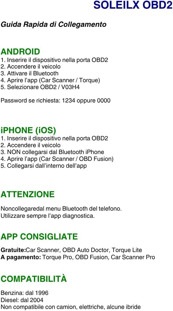 OBD2 Bluetooth ELM327, Car Diagnostic Equipment, OBD2 Scanner, Car Diagnostics, Multi-Brand OBD Car Diagnostics, Compatible with iOS, Android and Windows Devices