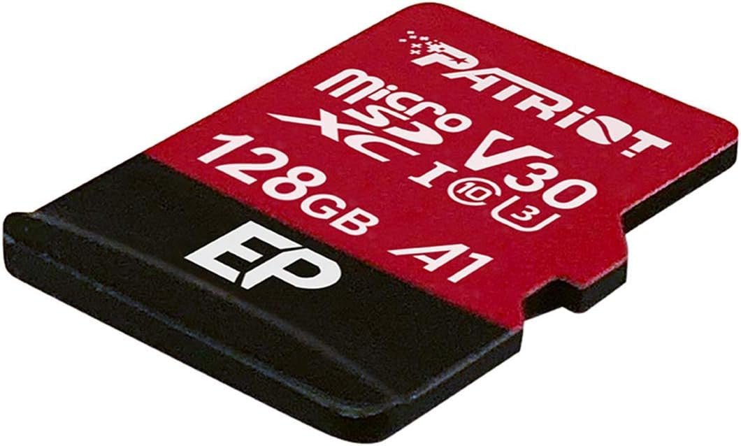Patriot Memory 128GB A1 / V30 Micro SD Card for Android Phones and Tablets, 4K Video Recording