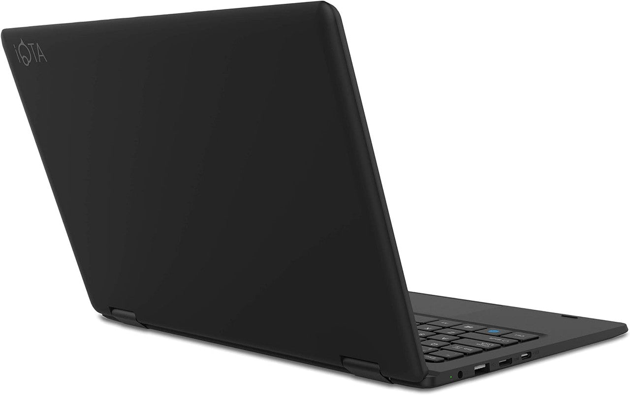 iOTA Flo 360 Touchscreen convertible Laptop 11.6 inch - (Celeron, 4GB RAM, 64GB eMMC, intel UHD graphics, Windows 11 S mode) - Black