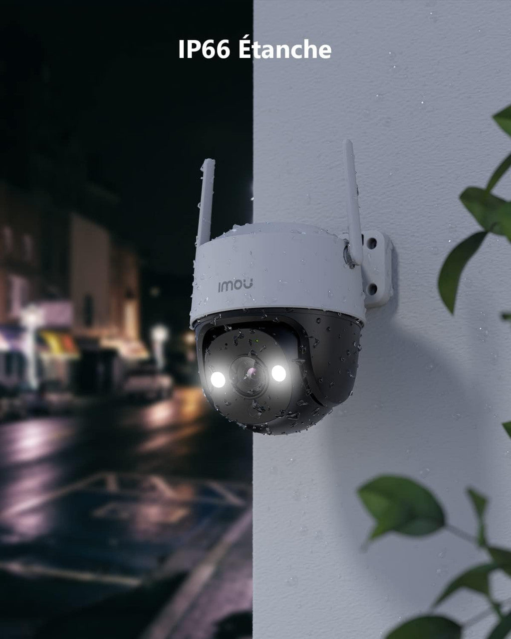 Imou 2K(3MP) 360° Outdoor WiFi Surveillance Camera, 30M Colour Night Vision, People and Vehicle Detection, Intelligent Tracking, IP66 Waterproof, 2.4GHz WiFi and Wi-FI 6, Two-Way Audio
