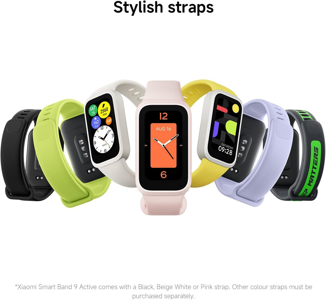 XIAOMI Smart Band 9 Active, Sports fitness tracker, 1.47'' TFT display, 60Hz high refresh rate, 18 Days Battery Life, sleep and health monitoring, 50 sports modes, 5ATM, iOS & Android, Black