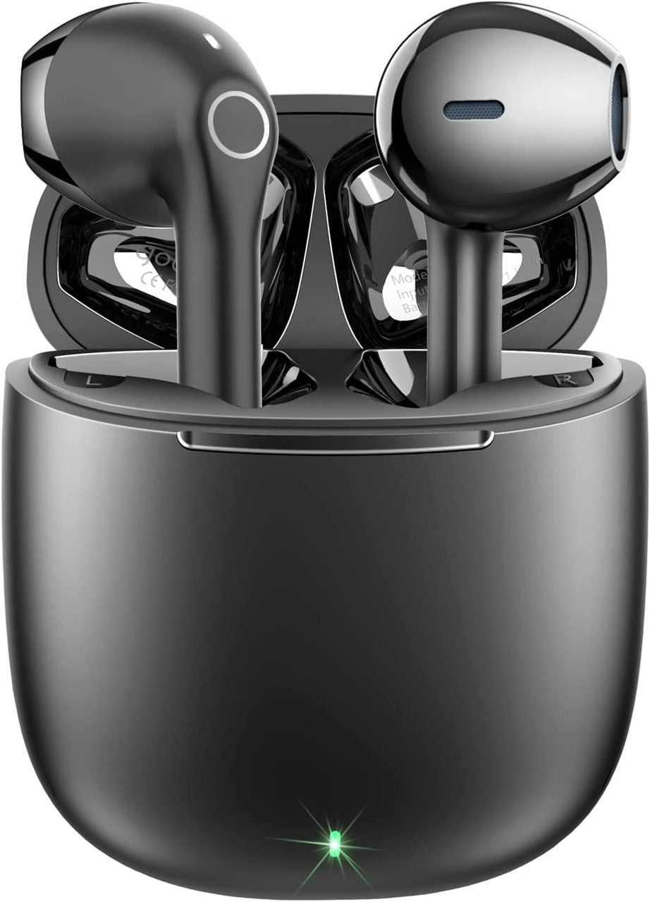 Wireless Earbuds Bluetooth T9, yobola Wireless Headphones HiFi Stereo, IPX5 Waterproof Wireless Earphones Touch Control, Bluetooth Earphones 5.1 Built-in Microphone, USB-C Charging with Sport/Fitness