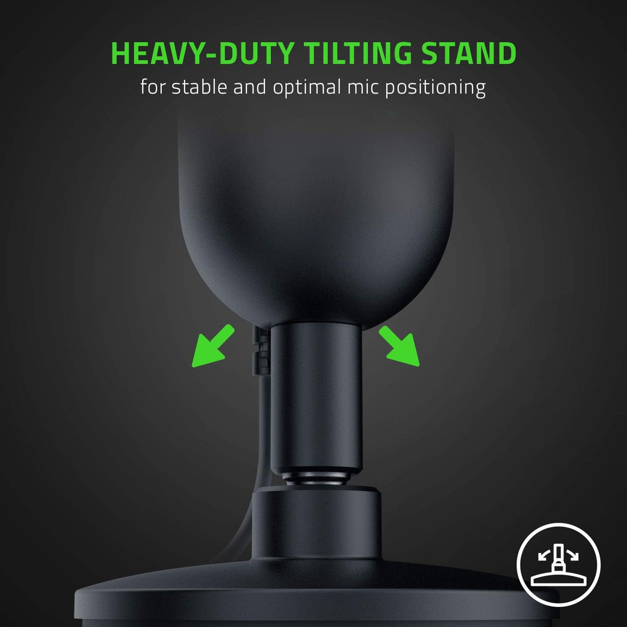 Razer Seiren Mini USB Condenser Microphone: for Streaming and Gaming on PC - Professional Recording Quality - Precise Supercardioid Pickup Pattern - Tilting Stand - Shock Resistant