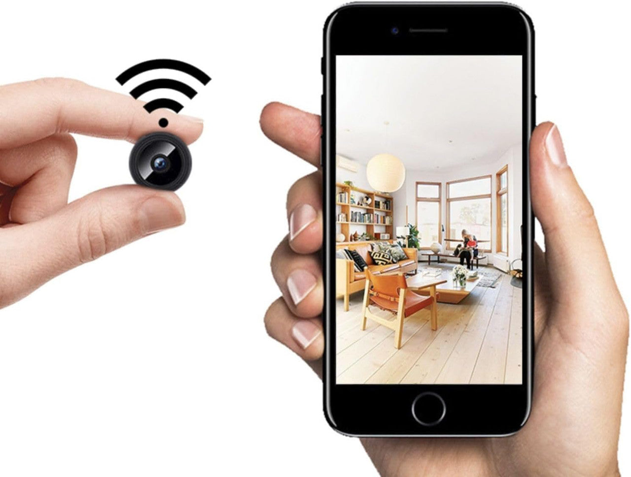Hidden Spy Camera Wifi 1080P Indoor Mini Camera Wireless Surveillance Security Camera Micro Spy Camera for Home Spy Cam with Motion Detection App Control