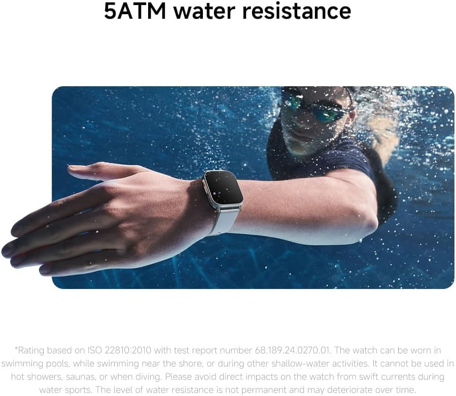Xiaomi Redmi Watch 5 Lite Smartwatch with 1.96″ AMOLED Display, Built-in GPS, Bluetooth Calling, SpO₂ & Heart Rate Monitoring, 150+ Sports Modes, Up to 18-Day Battery Life, 5ATM Water Resistance