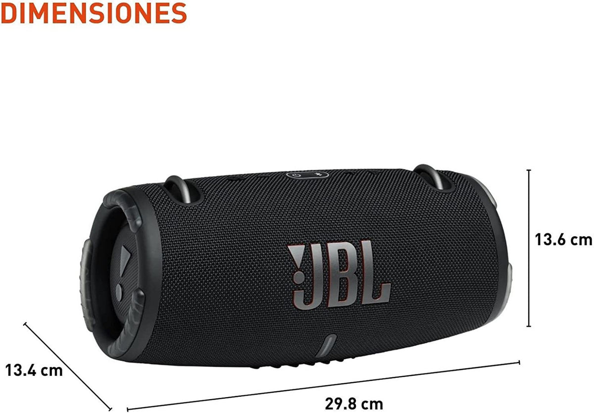 JBL Xtreme 3 - Portable Bluetooth Speaker, Powerful Sound and Deep Bass, IP67 Waterproof, 15 Hours of Playtime, Powerbank, JBL PartyBoost for Multi-speaker Pairing (Black)