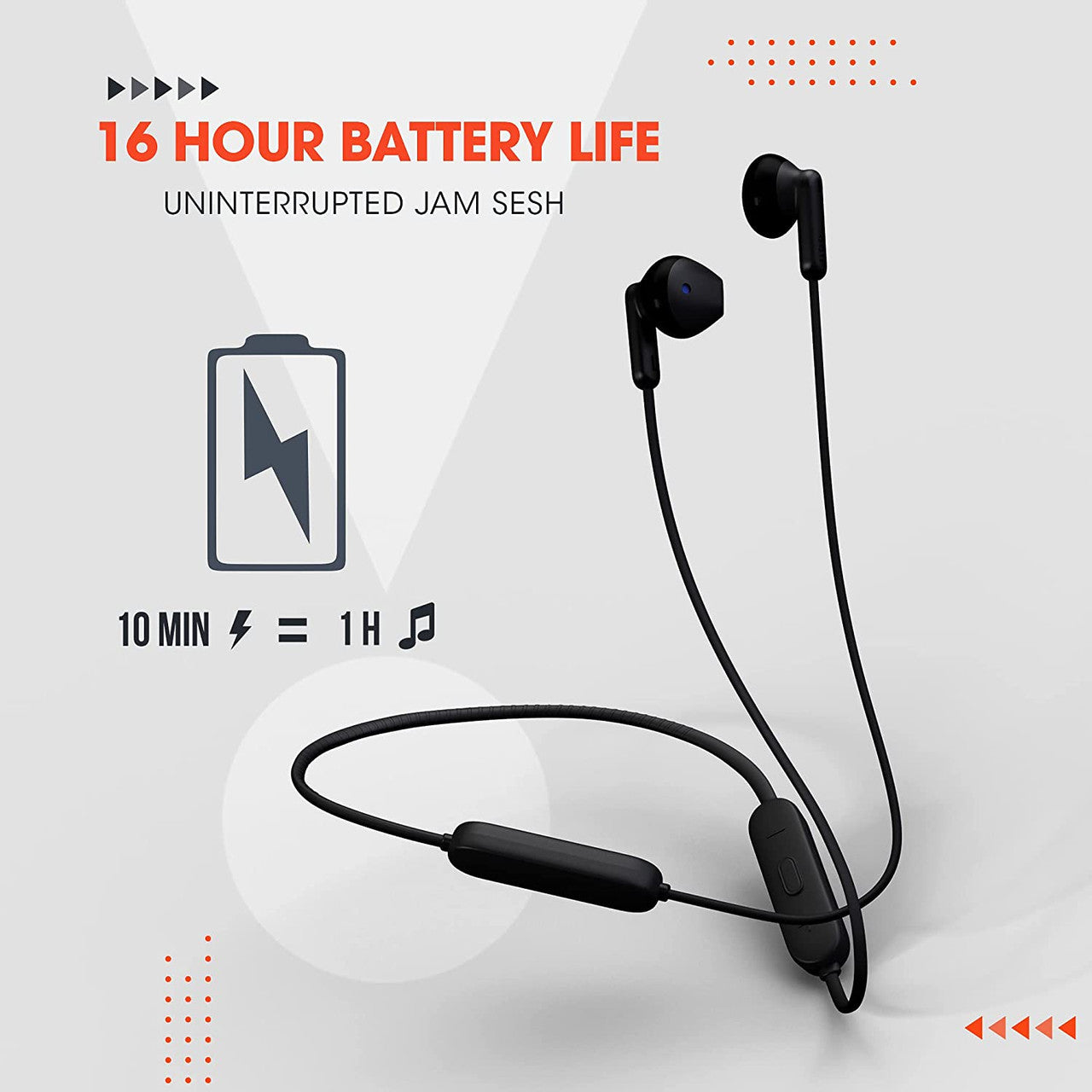 JBL Tune 215 BT, 16 Hrs Playtime with Quick Charge, in Ear Bluetooth Wireless Earphones with Mic, 12.5mm Premium Earbuds with Pure Bass, BT 5.0, Dual Pairing, Type C & Voice Assistant Support (Black)