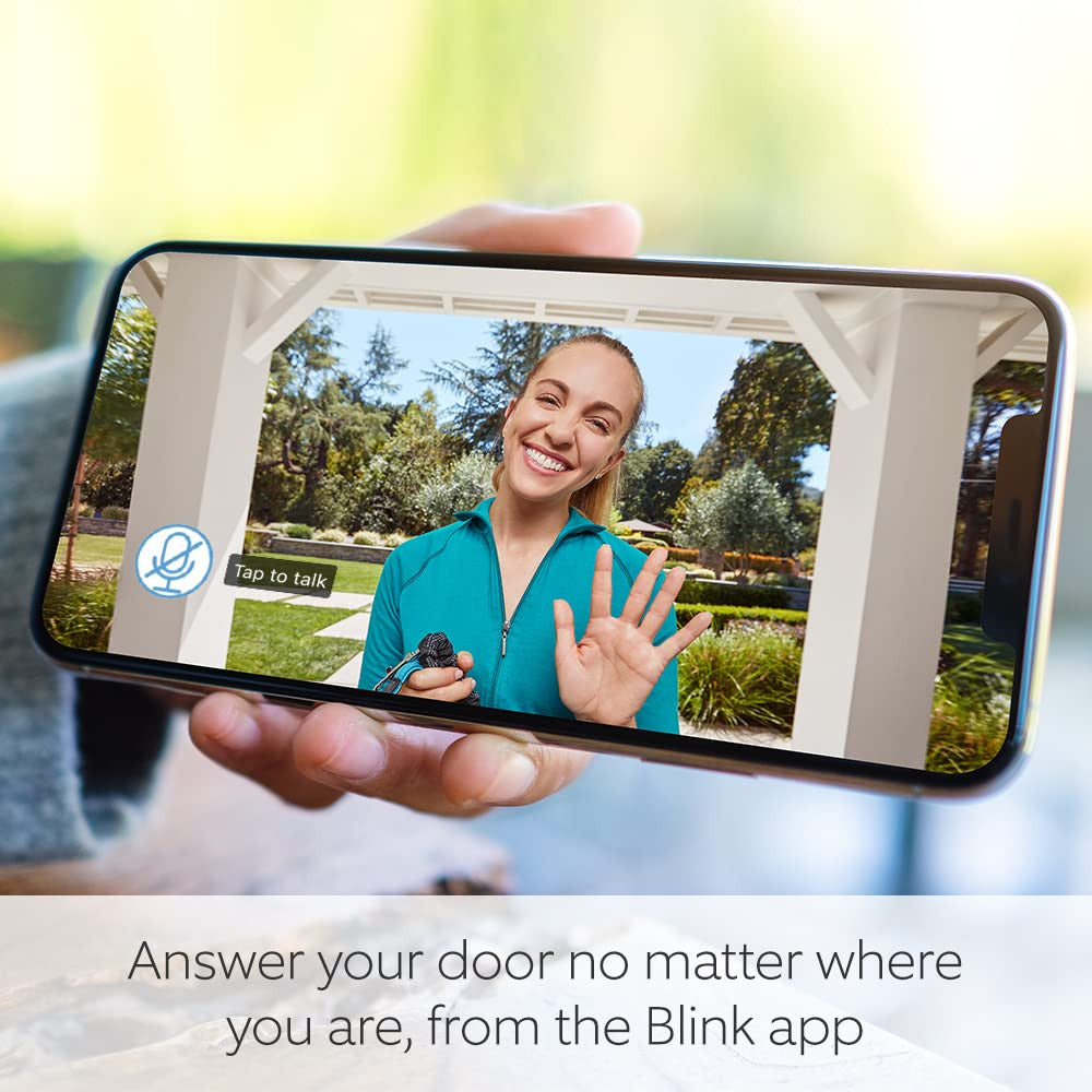 Blink Video Doorbell | Two-Way Audio, HD Video, Doorbell and Motion Notifications in the App, with Alexa Integration | Easy Cable or Wireless Installation (Black)