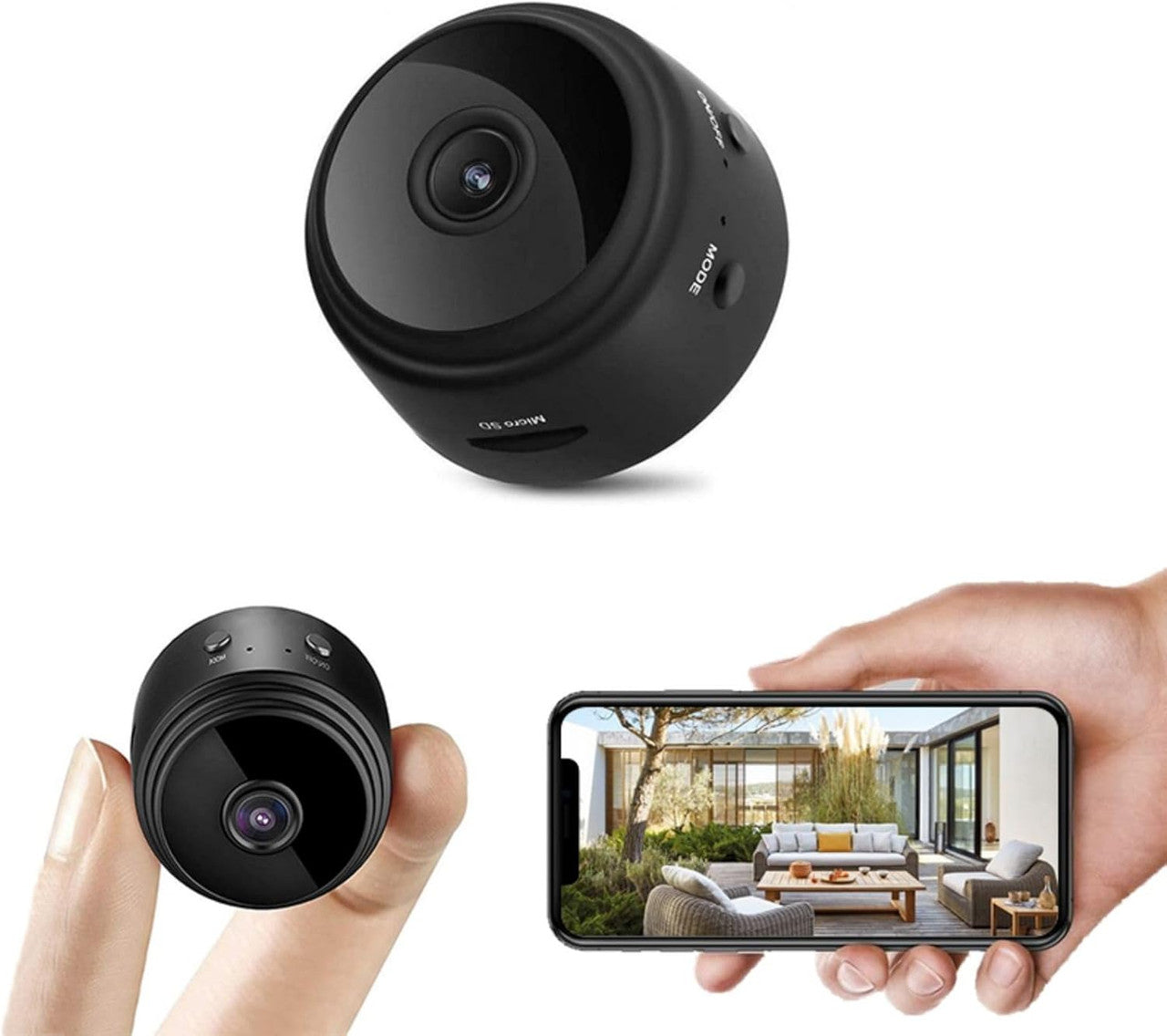 Hidden Spy Camera Wifi 1080P Indoor Mini Camera Wireless Surveillance Security Camera Micro Spy Camera for Home Spy Cam with Motion Detection App Control