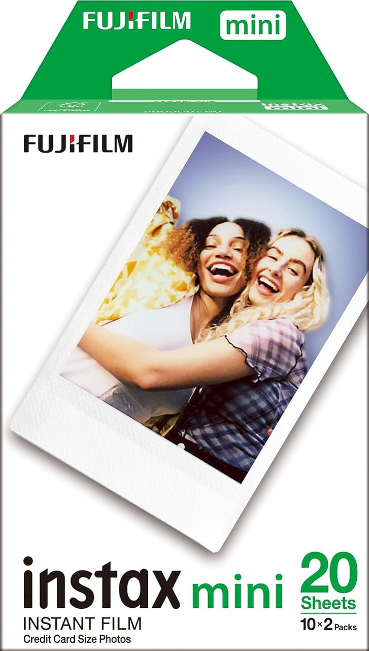 instax mini instant film White Border, 20 shot Pack, suitable for all mini cameras and printers