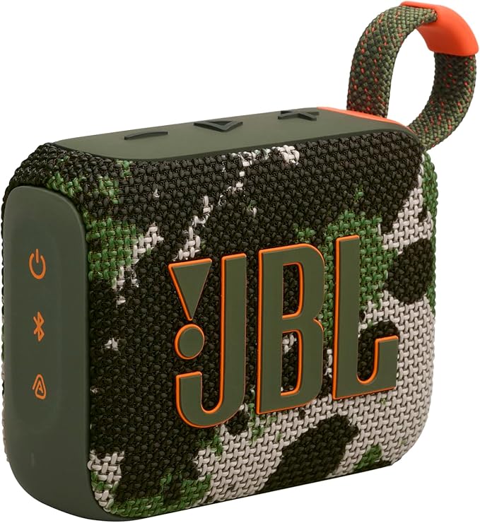 JBL Go 4 - Ultra-Portable, Waterproof and Dustproof Bluetooth Speaker, Big Pro Sound with Punchy bass, 7-Hour Built-in Battery, Made in Part with Recycled Materials (Black)