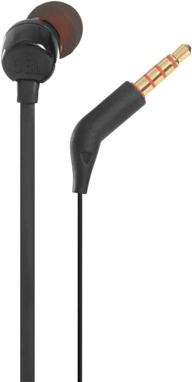 JBL Tune 110 Wired In-Ear Headphones with JBL Pure Bass Sound, Black