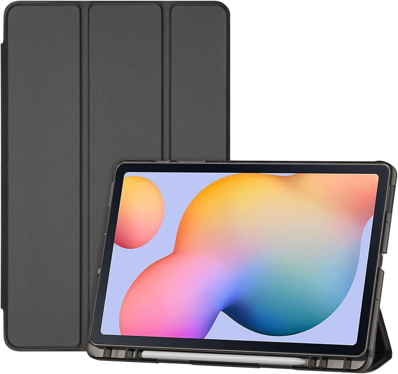 ProCase Case for Galaxy Tab S6 Lite 10.4 Inch 2024/2022/2020 with S Pen Holder, Lightweight Protective Case with Translucent Back for (SM-P620/P625/P610/P613/P615/P619) Black