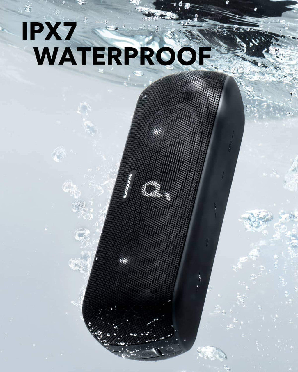 Soundcore Motion+ Bluetooth Speaker with Hi-Res 30W Audio, BassUp, Wireless Speaker, App, Custom EQ, 12H Playtime, Waterproof, USB-C, For Home Office