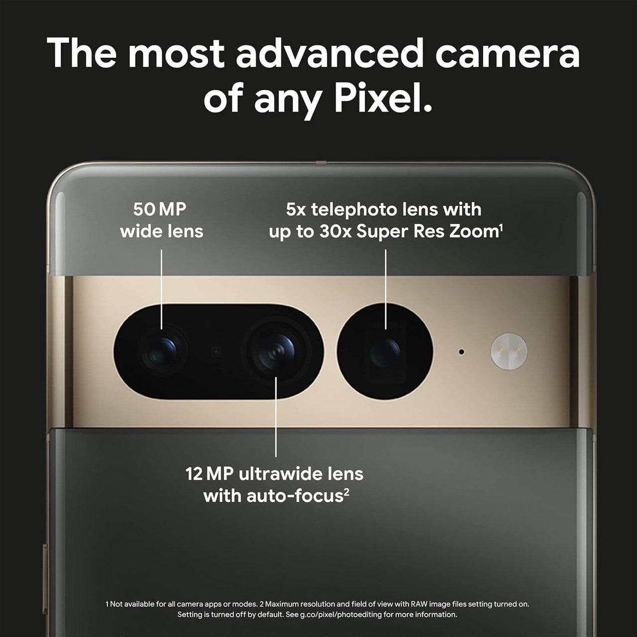 Google Pixel 7 Pro – Unlocked Android 5G smartphone with telephoto lens, wide-angle lens and 24-hour battery – 128GB – Hazel