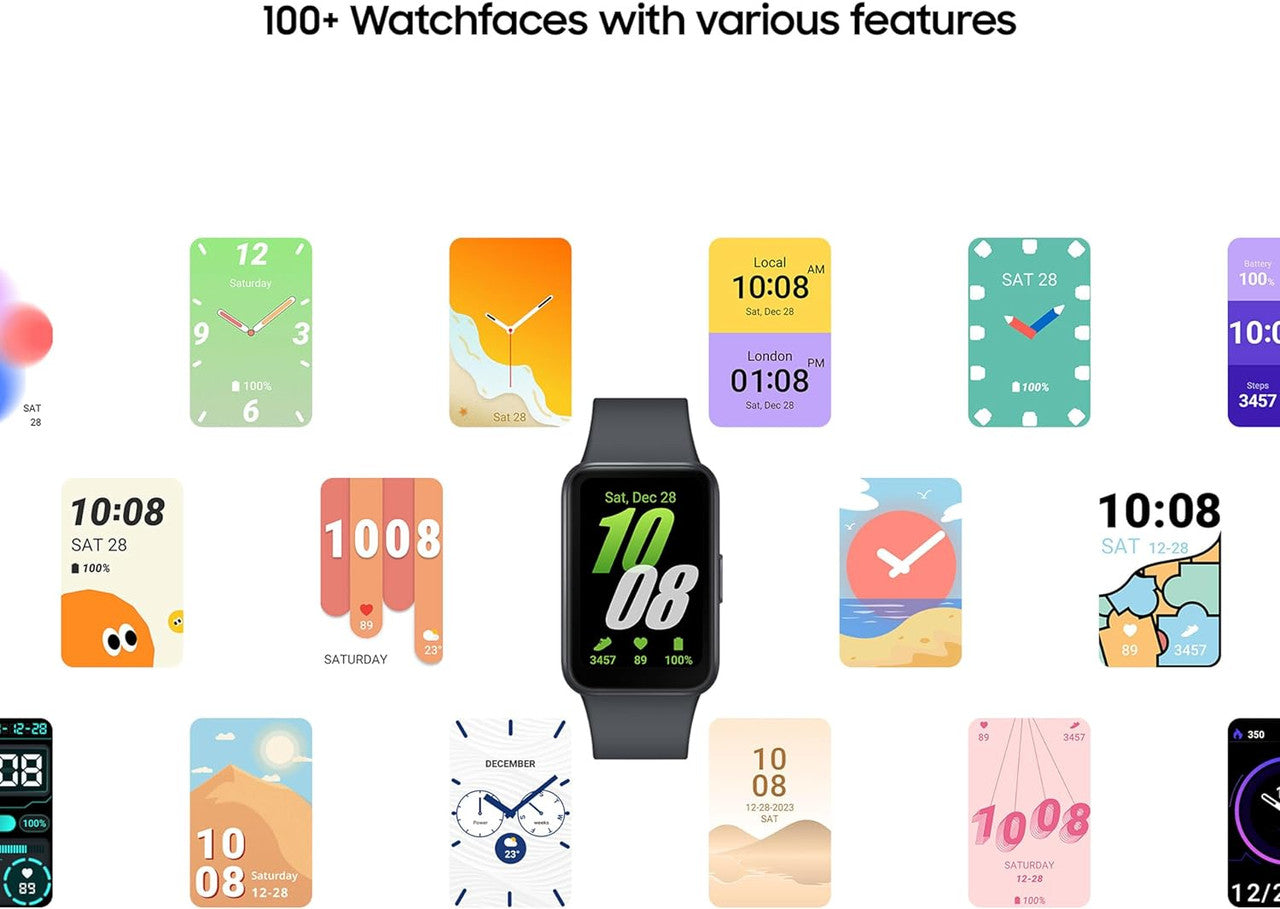 Samsung Galaxy Fit 3, 40mm AMOLED Display with Aluminium Body, Comprehensive Fitness and Health Tracking, Upto 13-Day Battery with Fast Charging, 5ATM & IP68 Rating