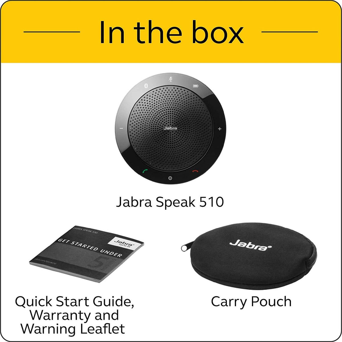 Jabra Speak 510 MS Wireless Bluetooth Speaker for Softphone and Mobile Phone