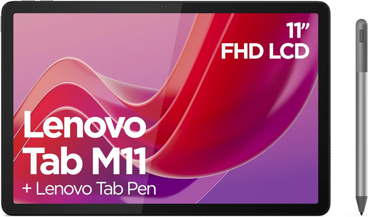 Lenovo Tab M11, Display 10.95 Inch FullHD - (MediaTek Helio G88, 4 GB RAM, 128 GB Memory, WiFi 5, 4G LTE, Tablet Android 13) - Seafoam Green, Exclusive to Amazon, Pen Included