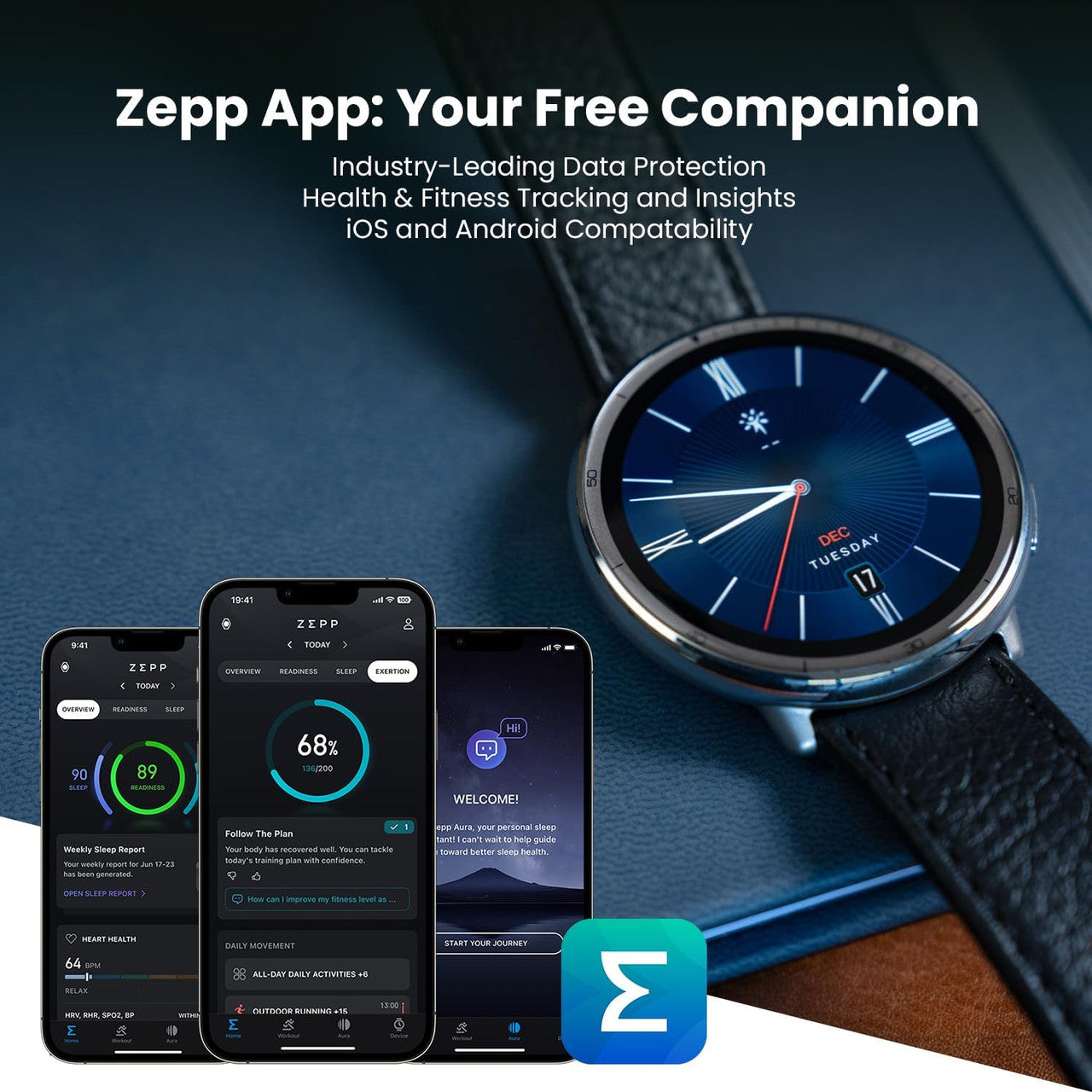 Amazfit Active 2 Smart Watch for Men 44mm, NFC Payment, AI, GPS & Free Maps, 10 Day Battery, Fitness Tracker with 160+ Sports Modes, 5 ATM Water Resistant, Smartwatch for Android & iPhone
