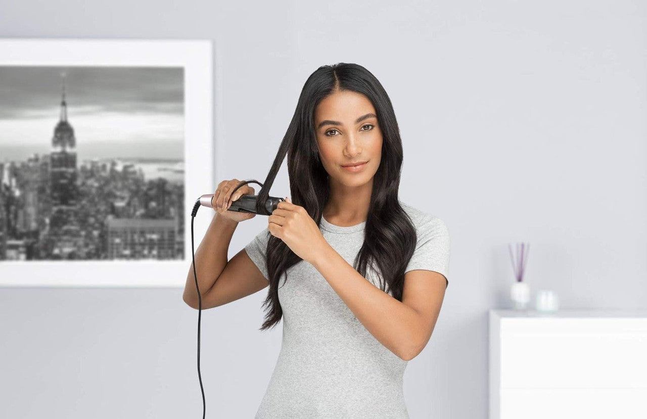 Remington Straightener & Curling Iron - Curl & Straight Confidence 2in1 Multistyler [Upgrade] (curved styling plates for straightening, curling & waves) 150-230 ° C, hair straightener S6606B