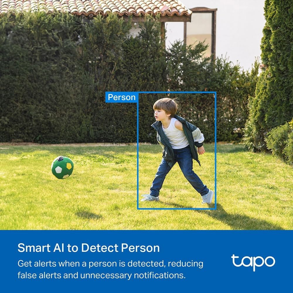 Tapo C410 2K 3MP Wireless Indoor Outdoor Camera with 180 Days Battery Life on Single Charge, Color Night Vision, Motion Detection Alarm, IP65