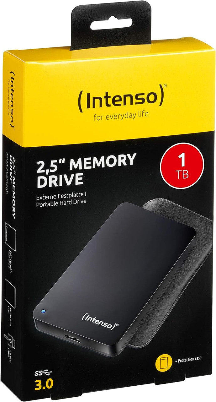 Intenso 6023560 1TB Memory Drive USB 3.0 2.5" External Hard Drive