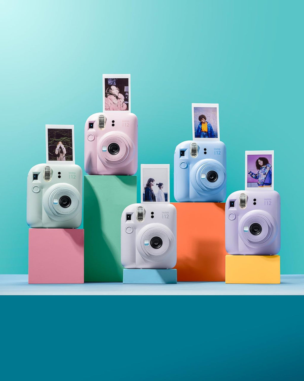 Fujifilm INSTAX Mini 12 Instant Camera, Compact Design with Automatic Exposure, Built-in Selfie Mirror & Close-up Mode, 2” x 3” Prints
