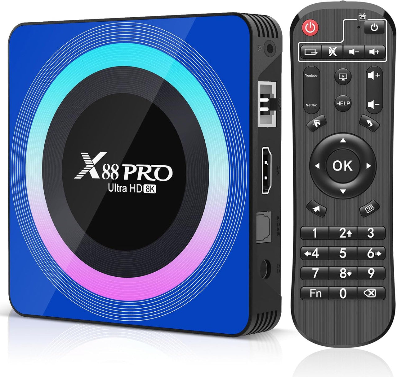 Android 13.0 TV Box, Android Box 4GB RAM 64GB ROM RK3528 Quad-Core 64bit Cortex-A53, Android TV Box Supports 2.4/5.0GHz WiFi6 BT5.0 HD 8K HDMI 2.0