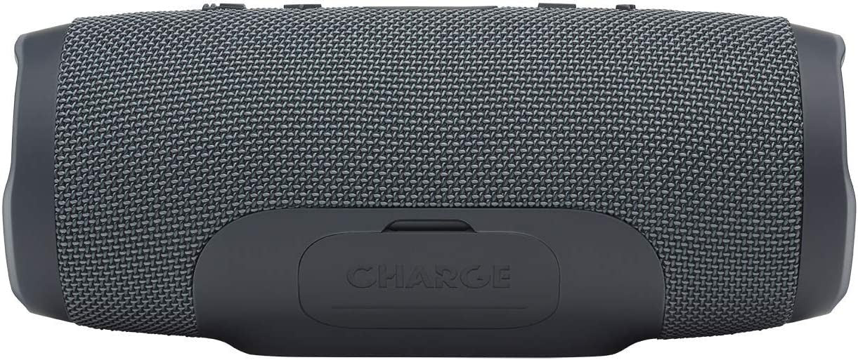 JBL Charge Essential Wireless Bluetooth Speaker - Portable Waterproof Speaker with Built-in Power Bank, USB Charging, Bluetooth Connect for Phone or Tablet up to 2 Devices, in Gun Metal Black