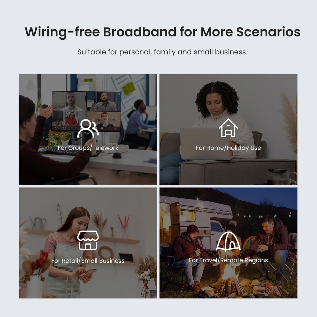Tenda Router 4G SIM 4G03 Pro - Mobile WiFi Router 3G/4G Wireless Band 2.4 GHz 300Mpbs, LTE Cat4 150Mpbs, Fast Ethernet LAN/WAN Port, 2 * 4dBi External Antenna, NANO SIM Card, Plug and Play
