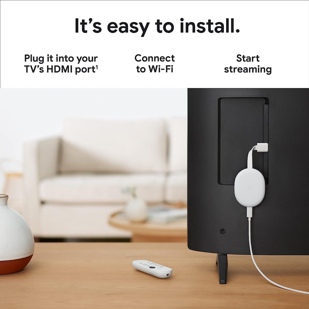 Google Chromecast with Google TV (4K)- Streaming Stick Entertainment w