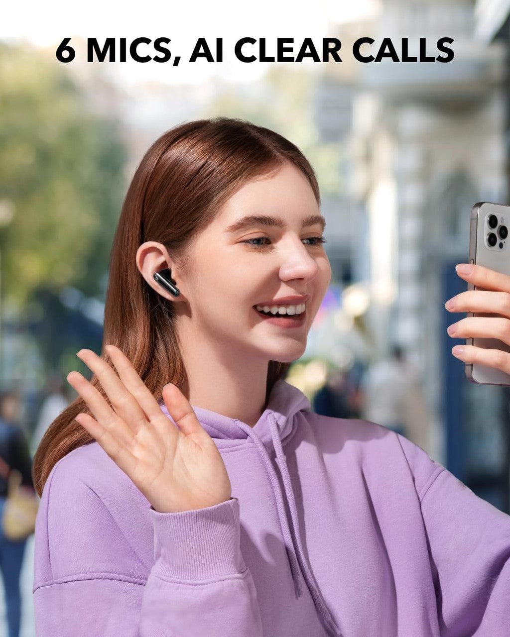soundcore P40i by Anker, Noise Cancelling Wireless Earbuds, Adaptive Noise Cancelling to Environments, Heavy Bass, 60H Playtime, 2-in-1 Case and Phone Stand, IPX5, Wireless Charging, Bluetooth 5.3