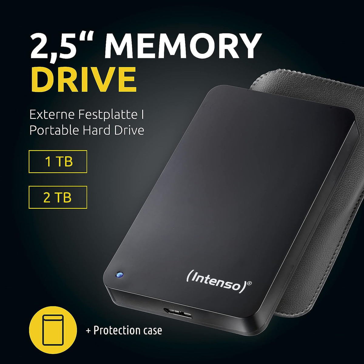 Intenso 6023560 1TB Memory Drive USB 3.0 2.5" External Hard Drive