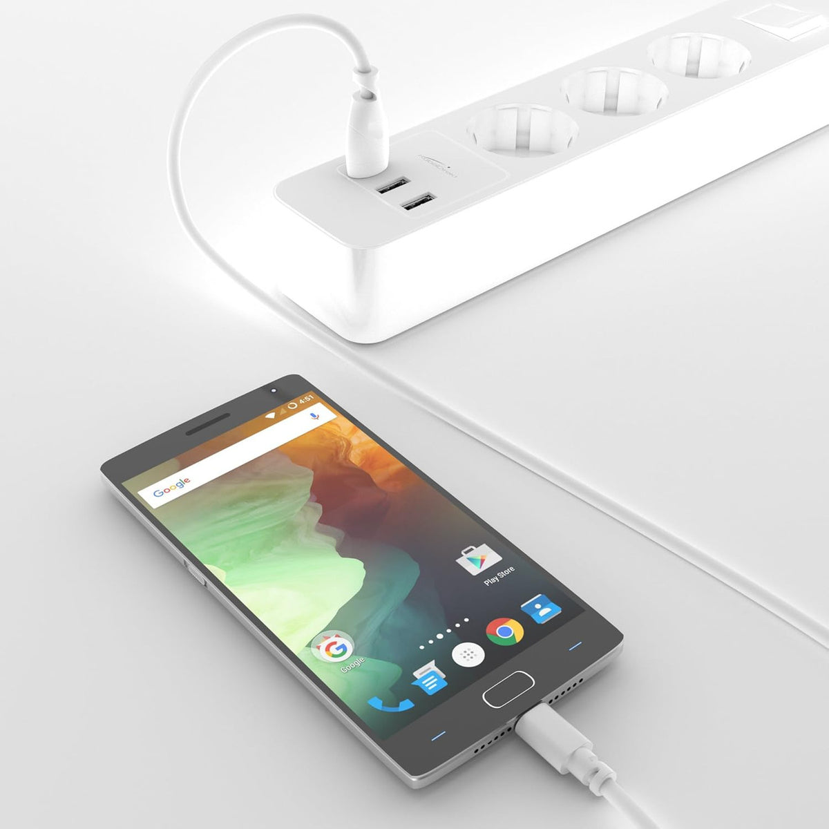 KabelDirekt – 1.5m Micro-USB Cable (USB 2.0, USB-A Connector to Micro-B Connector, Charge and Sync, White)