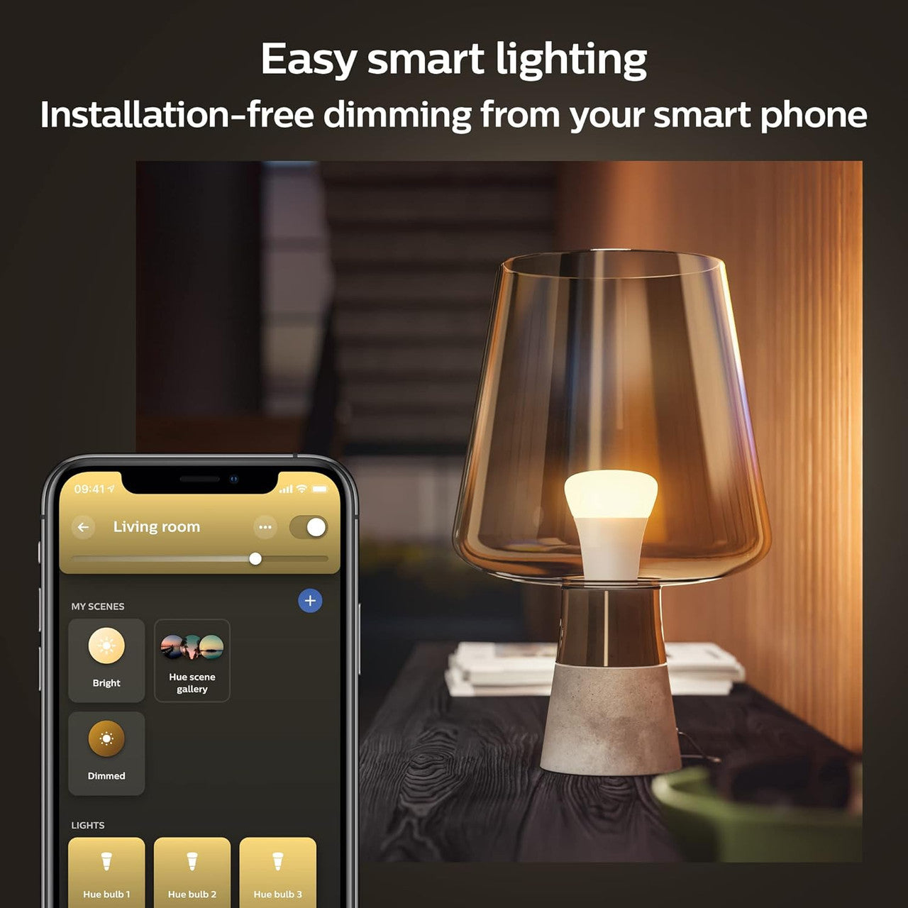 Philips Hue New White Smart Light Bulb 75W - 1100 Lumen (E27 Edison Screw) with Bluetooth. Works with Alexa, Google Assistant, Apple Homekit [Energy Class F]