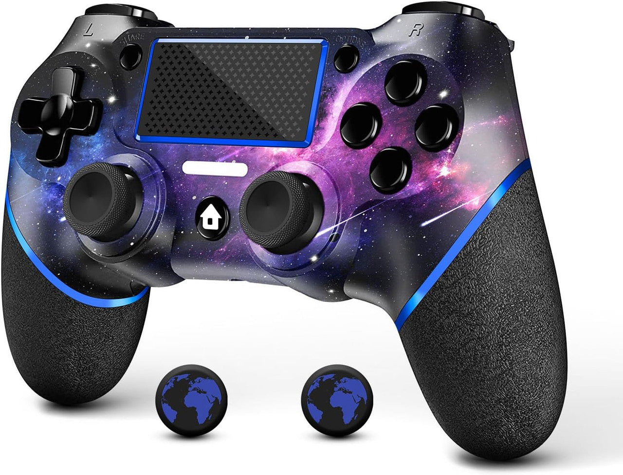 AceGamer Wireless Controller for PS4, Game Controller Compatible with PS4/Pro/Slim/PC Gamepad with Turbo/Back Button/Dual Vibration/6-Axis Gyro Sensor/Touch Panel