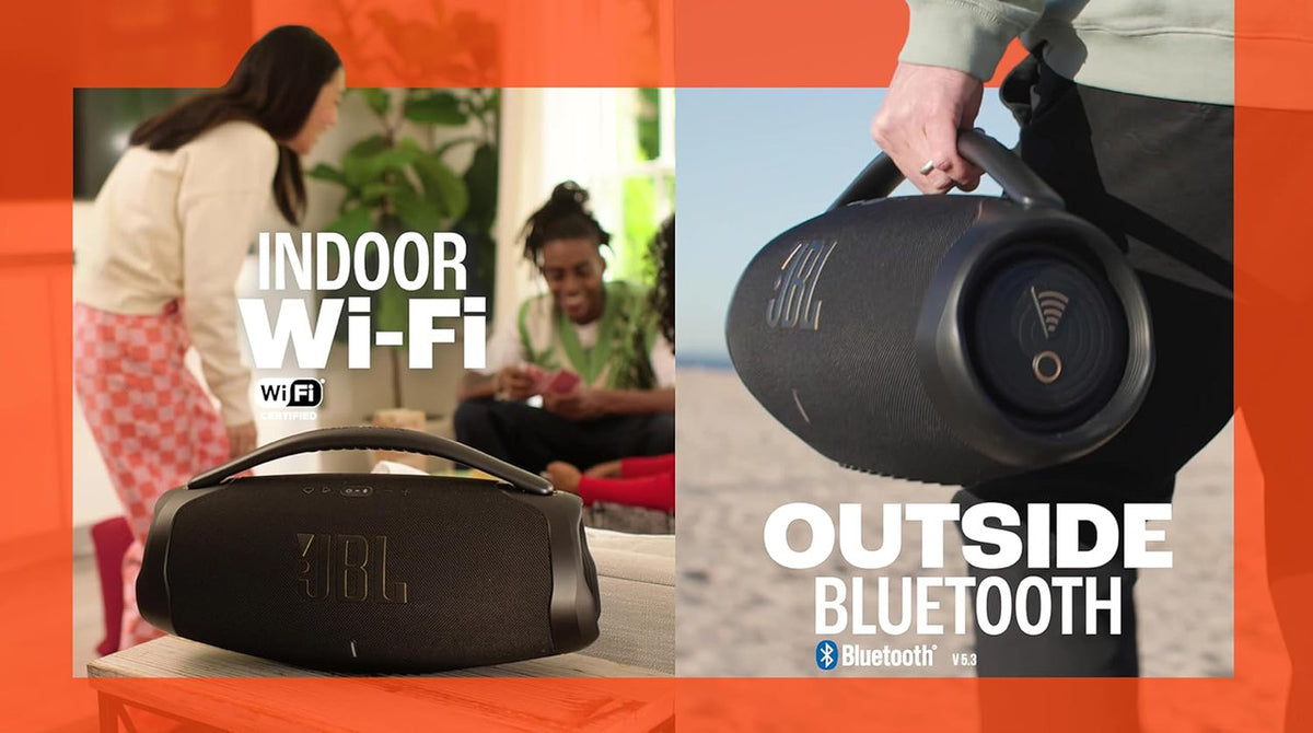 JBL Boombox 3 Portable WiFi Speaker, Black