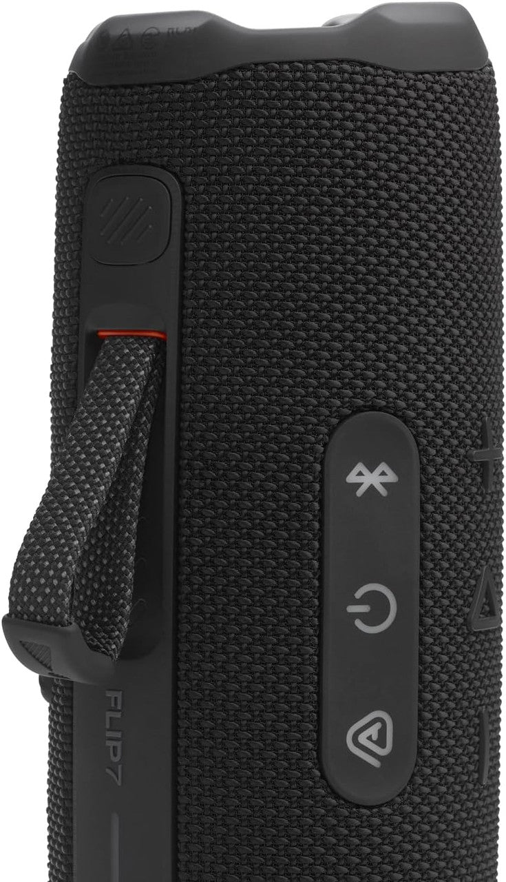 JBL Flip 7, Wireless Portable Bluetooth Speaker, 16 Hours of Playtime, IP68 Waterproof, Dustproof and Drop-Proof, JBL Pro Sound with AI Boost, Auracast Multi-Speaker Connection, Black