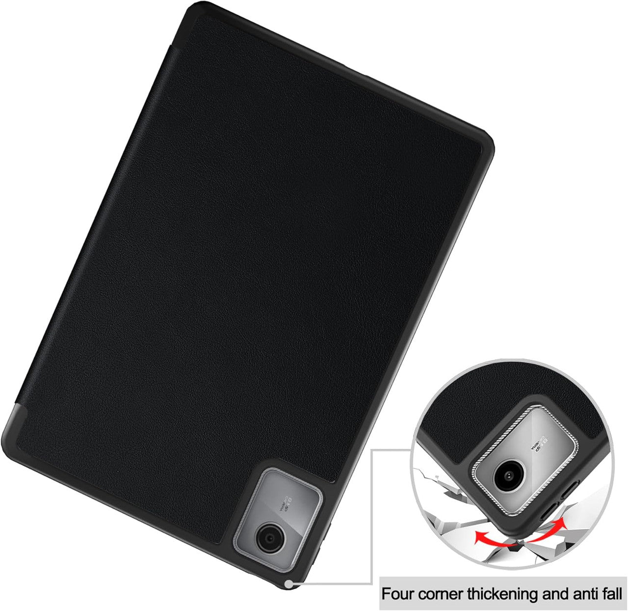 Vakarey Ultra Thin Smart Cover for Lenovo Tablet M11 Case,For Lenovo Tab M11 Case with Pen Holder,Black