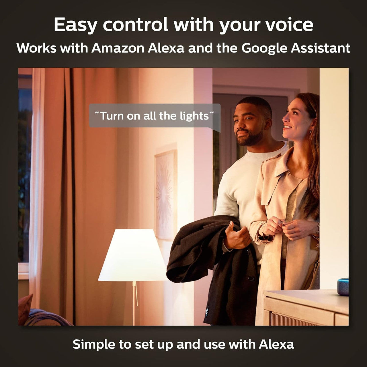 Philips Hue New White Smart Light Bulb 75W - 1100 Lumen (E27 Edison Screw) with Bluetooth. Works with Alexa, Google Assistant, Apple Homekit [Energy Class F]